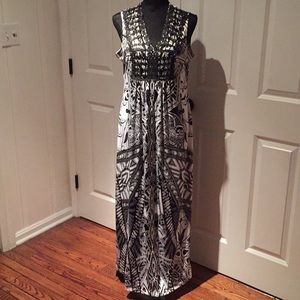 Black & White Maxi Dress